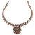 Tribal Silver Torque Necklace with Garnet from India