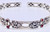 Antique Art Nouveau Aesthetic Movement Silver Choker Rosebud Garnet Silver