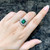 GRS Certified Colombian Muzo Vivid Green 1.99 Carat Emerald Classical Ring