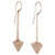 Vintage Indian Tribal Silver Pyramid Earrings