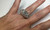 Estate 18 Karat White Gold 6.73 Carat Diamond Domed Band Ring 11 Grams