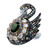 Zorab Creation Multicolored Diamond the Sparkling Swan Ring