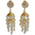 Francoise Montague Iridescent Cube Statement Clip Earrings