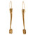 18 Karat Gold Coil Spring Wire Earrings