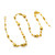 18k Gold Bead Necklace in Various Shapes and Geometrical Designs