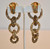 Francoise Montague Swarovski Crystal Triple Circle Clip Earrings