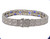 Art Deco Filigree Diamond Blue Gemstone Gold Bracelet