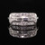 Antique Art Deco Platinum Baguette and Single Cut Diamond Wedding Band