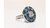 Art Deco Style Emerald Sapphire Diamond Ring