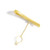 Tie Pin Gas pipe Yellow Gold 18 Karat, 1970s