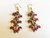 Ruby, Gold and Diamond Kundan Dangle Earrings