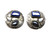 1980s Jolene A Eustace Cochiti Zuni 925/14K Gold Lapis Earrings