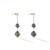 Black Pearl Diamond white Gold Earrings
