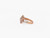 18k Ring Rose Gold Ring Diamond Ring Fancy Gold Diamond Ring
