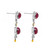 15.3 Carat Vivid Red Ruby 1.98 Carat Vivid Yellow & White Diamond Dangle Earring