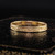 Antique Art Deco 14k Yellow Gold Engraved Wedding Band