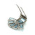Art DÃ©co Aquamarine Diamond Platinum Clip by Cartier