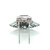 Art DÃ©co Aquamarine Diamond Platinum Clip by Cartier