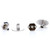 Vintage Diamond Tortoise Shell Tuxedo Cufflink Button Set