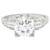 Art Deco 2.61 Carats Old European Cut Diamond Platinum Engagement Ring GIA
