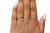Art Deco 18 Karat White Gold Wedding Band