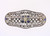 Antique Diamond and Sapphire Platinum Brooch