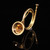 Antique Art Deco 14 Karat Yellow Gold Fox Hunt Horn Pin