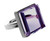 White Gold Art Deco Style Ring with Amethyst, Featured in Vogue