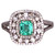.8 Carat Colombian Emerald and Diamond Ring