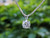 1 Carat 14 Karat White Gold Round Diamond Pendant Necklace