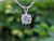 1 Carat 14 Karat White Gold Round Diamond Pendant Necklace