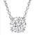 2.01 Carat Round Diamond D Internally Flawless Platinum Pendant Necklace