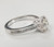 GIA Certificate 1.26 Carat Art Deco Style Engraved Ring Side Diamonds