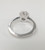 GIA Certificate 1.26 Carat Art Deco Style Engraved Ring Side Diamonds