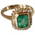 Classic Emerald Diamond Ring 18 Karat Gold