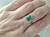 Classic Emerald Diamond Ring 18 Karat Gold