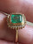 Classic Emerald Diamond Ring 18 Karat Gold
