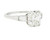 Art Deco 2.37 Carats Emerald Cut Diamond Platinum Engagement Ring