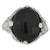 Art Deco Antique Star-Diopside Diamond Platinum Ring