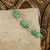 Art Deco Carved Jade Link Bracelet in 9ct White Gold in Original Box