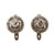 Art Deco Style 1.23 Carat White Diamond White Gold Handcraft Lever-Back Earrings