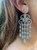 White Diamond, 18 Karat White Gold Art Deco Style Chandelier Earrings, 6.00 TCW
