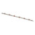 French Art Deco Diamond and Cabochon Coral Line Bracelet in Platinum