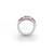 18K White Gold Ring with 3 Pink Sapphires