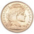 France Gold 20 Francs 1907 Coin 14 Karat Yellow Gold Ring