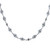 Round Brilliant Diamond 18 Karat White Gold Vintage Link Necklace