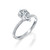 GIA Certified 1 1/2 Carat 14 Karat White Gold Pear Diamond Engagement Ring