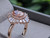 1 3/4 Carat 14 Karat Rose Gold Vintage Oval Morganite Engagement Ring