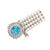 Art Deco Pearl, Topaz and White Diamond Choker Necklace and Bracelet Set