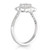 Handmade Diamond Cushion Cut Art Deco Style Floral Halo Engagement Ring